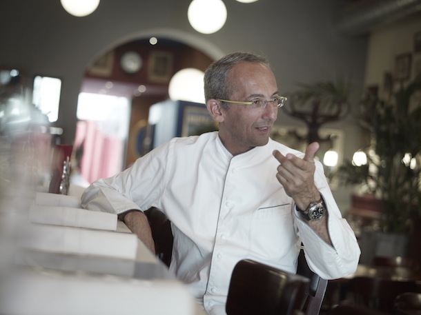 Le chef Michel Portos dans son restaurant Le Malthazar.