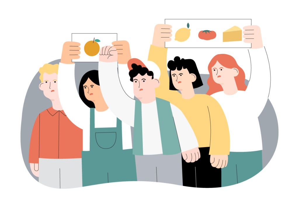 Illustration d'une manifestation de producteurs