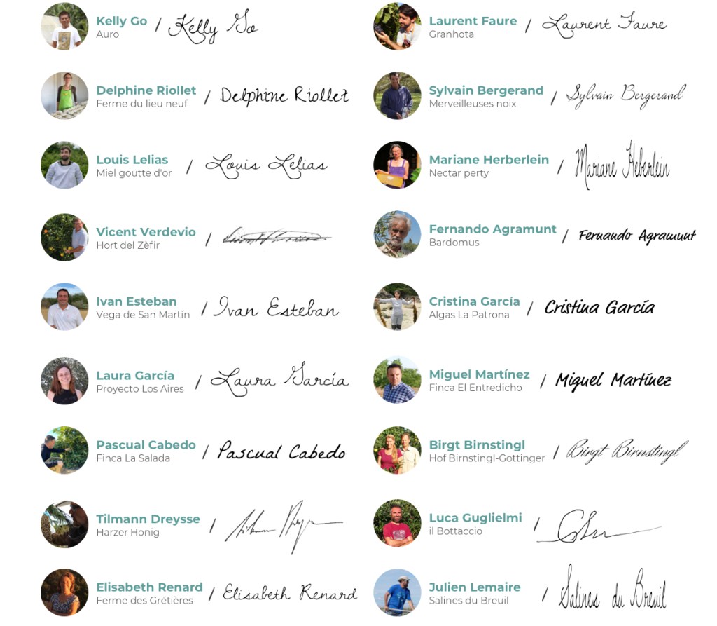 Un manifiesto firmado por los agicultores de CrowdFarming